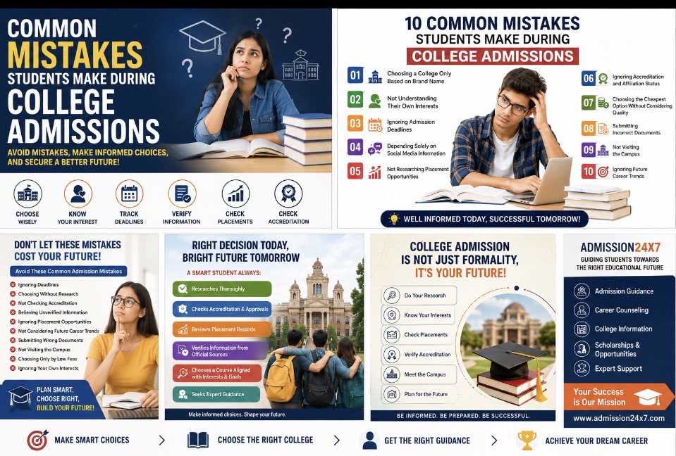 Common Mistakes Students Make During College Admissions